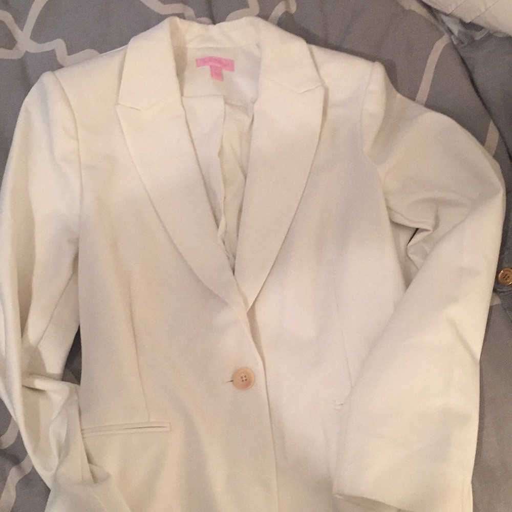 Lilly Pulitzer white blazer